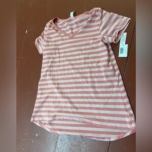 Lularoe christy t small new with tag stripes.